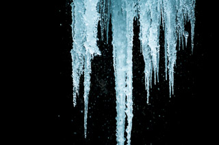 Dark Waterfall Icicles