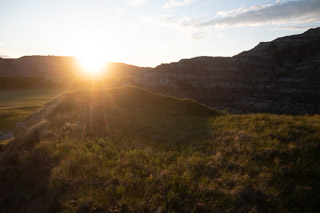Warm Red Deer Valley Sun