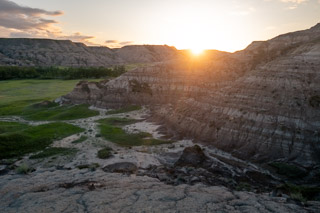 Sun Setting Over Layers