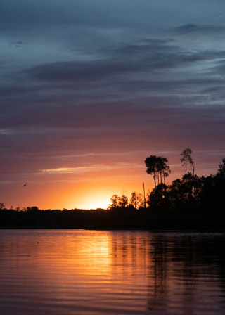 Tropical Sunset on a Boreal Lake II
