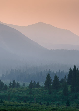 Smoky Slopes at Sunset