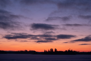 Wintery Sunset Clouds