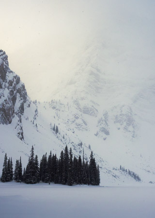 Winter Mountain Glow