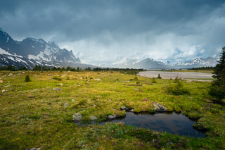 Rain Sweeping Over the Valley