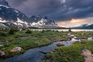 Sunset In Tonquin Valley
