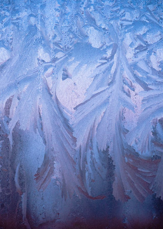 Hoarfrost Window Sunrise