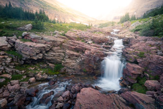 Cascades from the Sunlit Valley