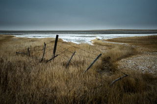 Fence on a Salt Plain
