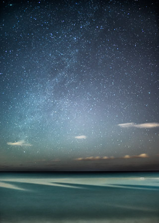 Night Over the Caribbean Sea