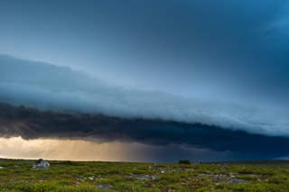 Long Storm Front Over the Tundra