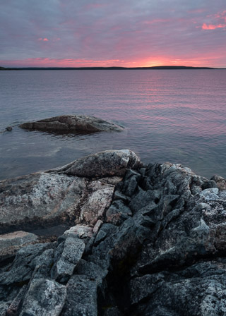 Rocky Shore Sunset