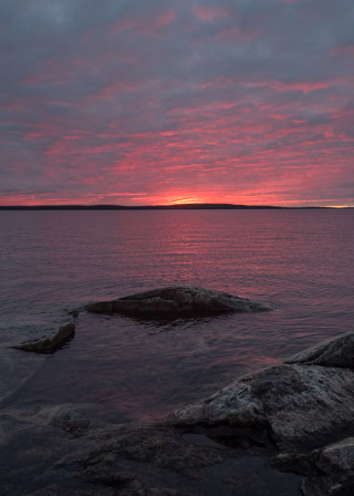 Sunset Skimming the Clouds II