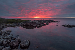 Sunset Skimming the Clouds I