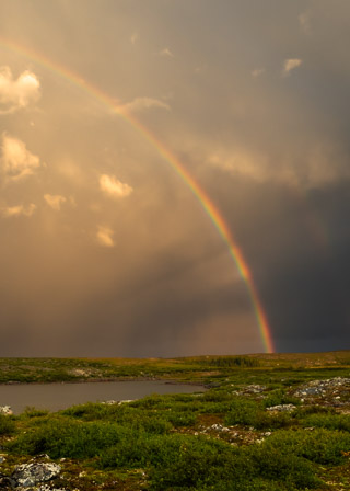 Rainbow After Arctic Storm