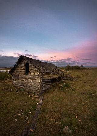 Barn in the Evening Pasture