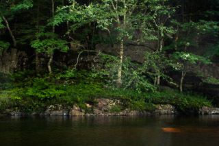 Shaded Rock Wall