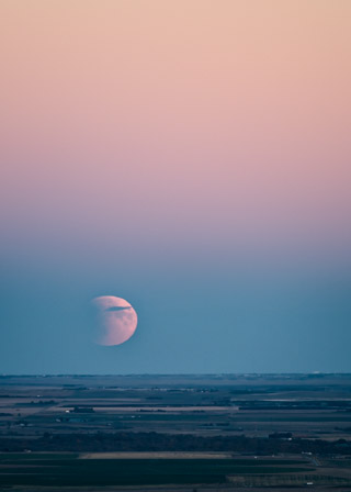 Eclipse Over the Prairies