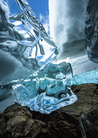 Clear Blue Blocks of Ice