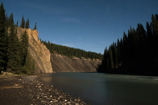Brazeau Cliffs at Night