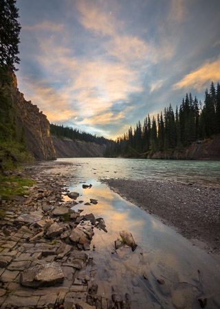 Morning Cliffs of the Brazeau