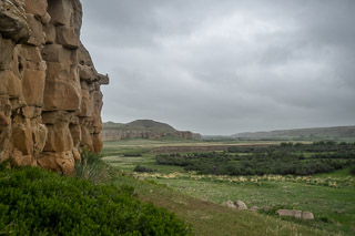 Mudstone Bordering the Valley Plain