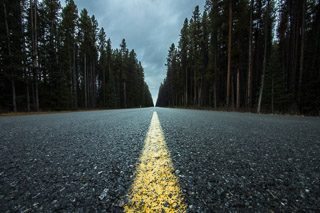 Straight Road in the Mountains