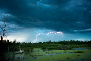 Lightning over the Marsh