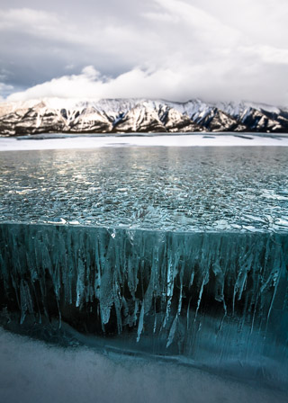 Cross Section of Ice