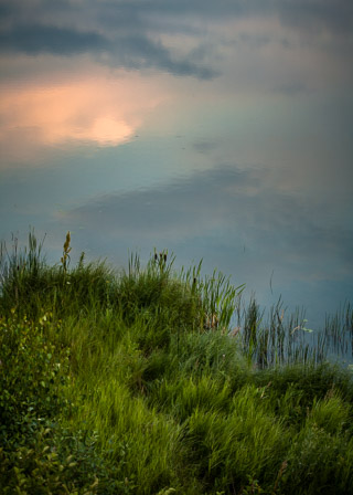 Sunset Softened from Shore