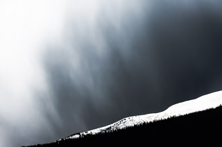 Storm Over a Snowy Ridge