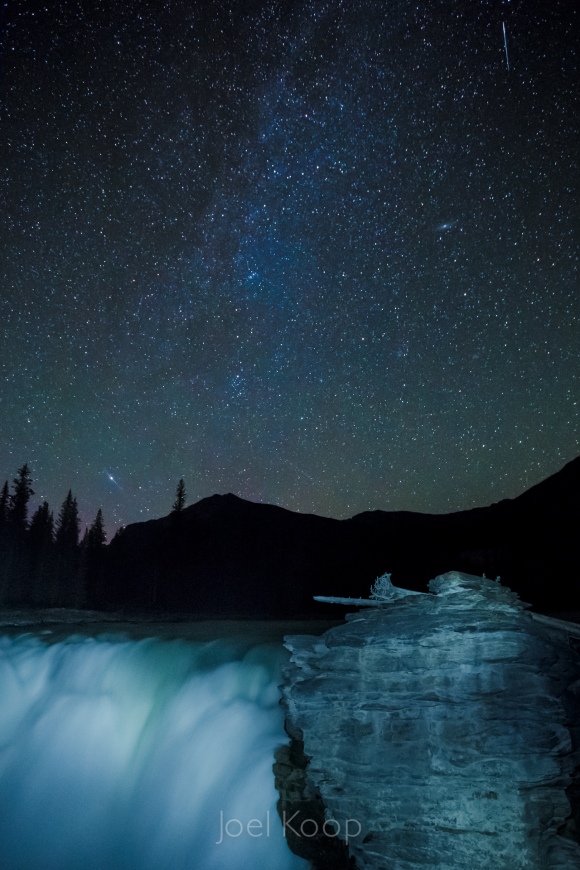 athabasca-falls-under-the-milky-way