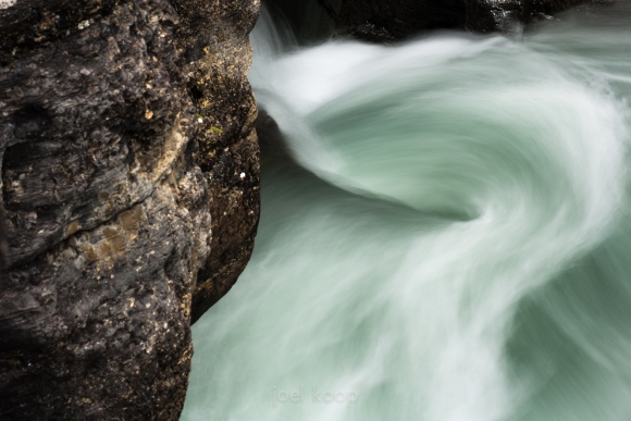 Flowing Water in Mistaya Canyon