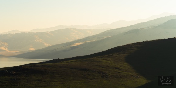 California Drought Reservoir Hills