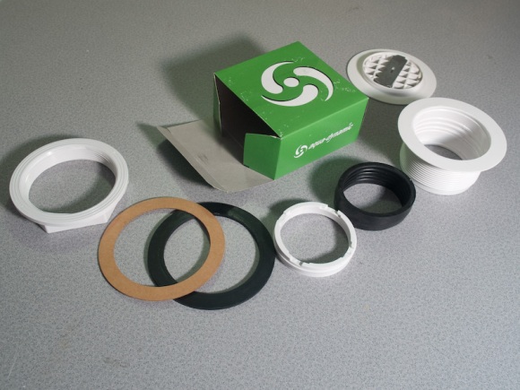 Shower drain disassembled