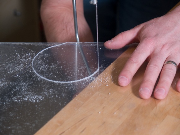 Cut the plexi-glass out